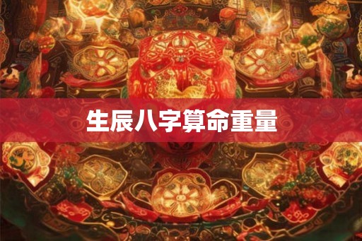生辰八字算命重量