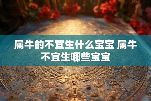 属牛的不宜生什么宝宝 属牛不宜生哪些宝宝