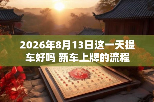 2026年8月13日这一天提车好吗 新车上牌的流程