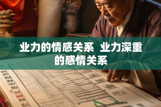 业力的情感关系 业力深重的感情关系 业力的情感关系 业力深重的感情关系