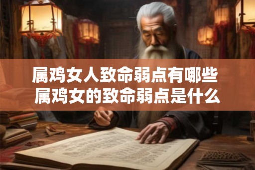 属鸡女人致命弱点有哪些 属鸡女的致命弱点是什么