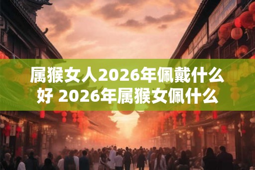属猴女人2026年佩戴什么好 2026年属猴女佩什么 属猴女人2026年佩戴什么好 2026年属猴女佩什么