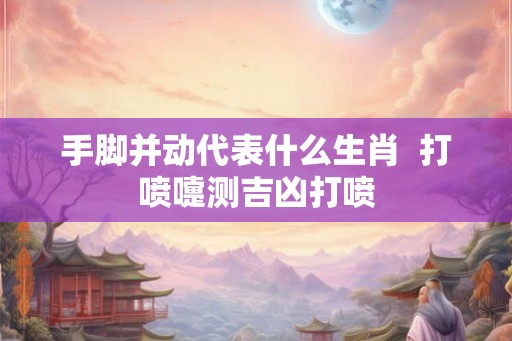 手脚并动代表什么生肖  打喷嚏测吉凶打喷