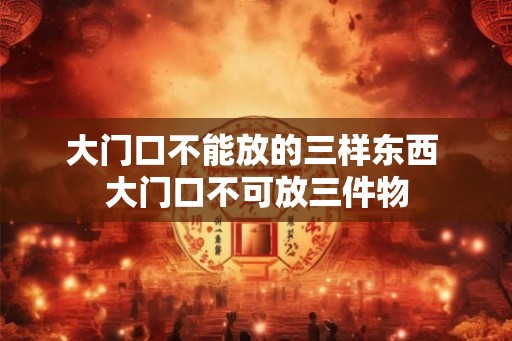 大门口不能放的三样东西 大门口不可放三件物