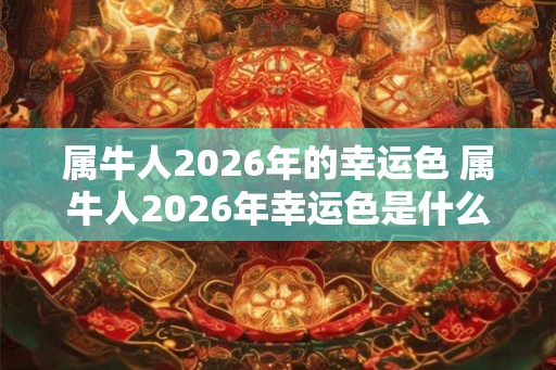 属牛人2026年的幸运色 属牛人2026年幸运色是什么