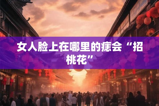 女人脸上在哪里的痣会“招桃花”