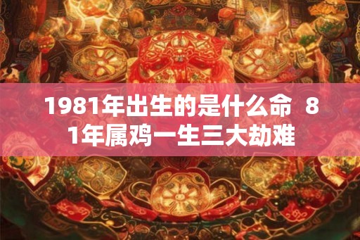 1981年出生的是什么命 81年属鸡一生三大劫难 1981年出生的是什么命 81年属鸡一生三大劫难