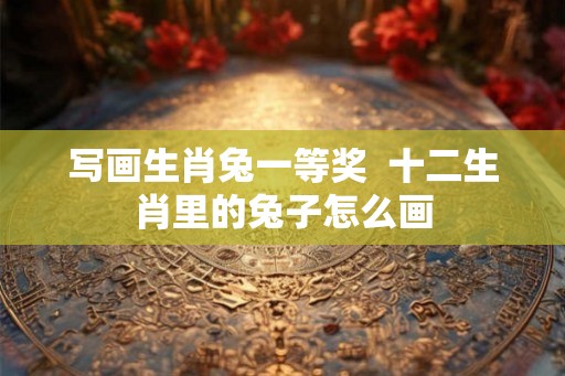 写画生肖兔一等奖 十二生肖里的兔子怎么画 写画生肖兔一等奖 十二生肖里的兔子怎么画