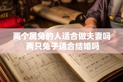 两个属兔的人适合做夫妻吗 两只兔子适合结婚吗 两个属兔的人适合做夫妻吗 两只兔子适合结婚吗