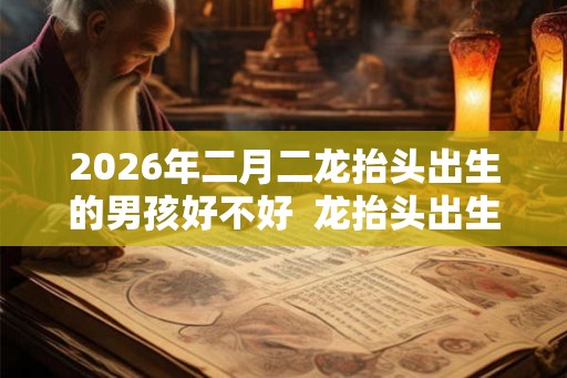 2026年二月二龙抬头出生的男孩好不好  龙抬头出生的男孩命运
