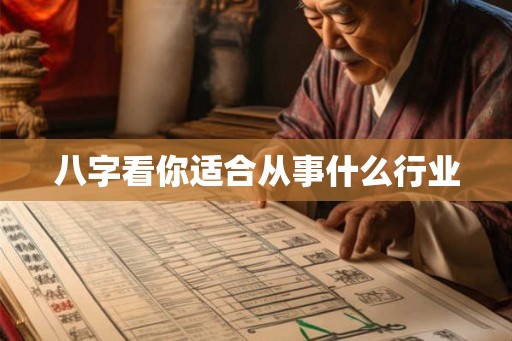 八字看你适合从事什么行业