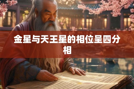 金星与天王星的相位呈四分相