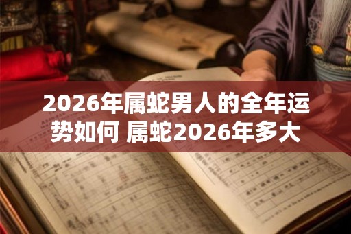 2026年属蛇男人的全年运势如何 属蛇2026年多大