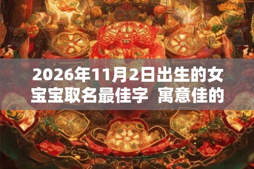 2026年11月2日出生的女宝宝取名最佳字  寓意佳的名字大全