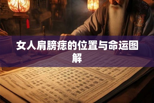 女人肩膀痣的位置与命运图解