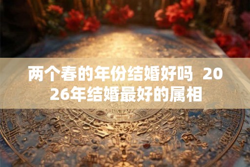 两个春的年份结婚好吗 2026年结婚最好的属相 两个春的年份结婚好吗 2026年结婚最好的属相