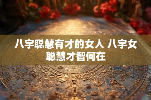 八字聪慧有才的女人 八字女聪慧才智何在