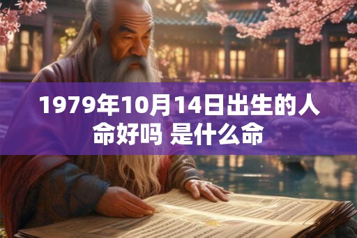 1979年10月14日出生的人命好吗 是什么命