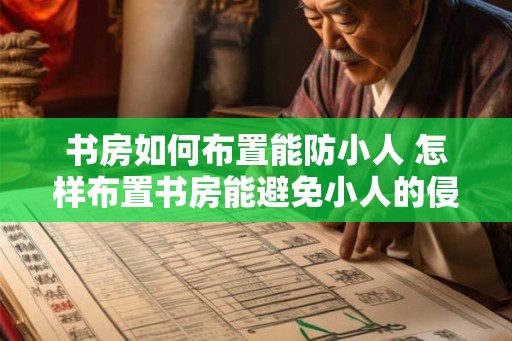 书房如何布置能防小人 怎样布置书房能避免小人的侵扰