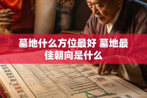 墓地什么方位最好 墓地最佳朝向是什么