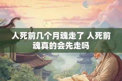 人死前几个月魂走了 人死前魂真的会先走吗