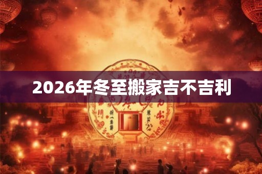 2026年冬至搬家吉不吉利