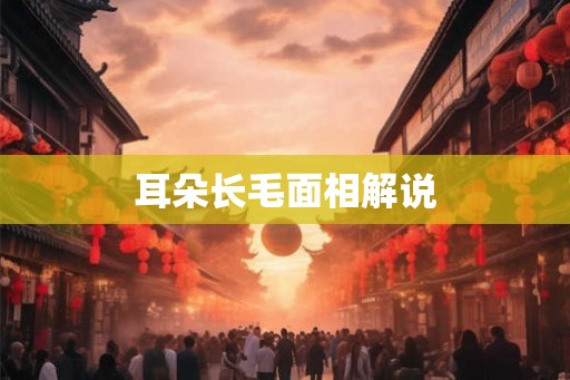 耳朵长毛面相解说