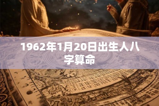 1962年1月20日出生人八字算命