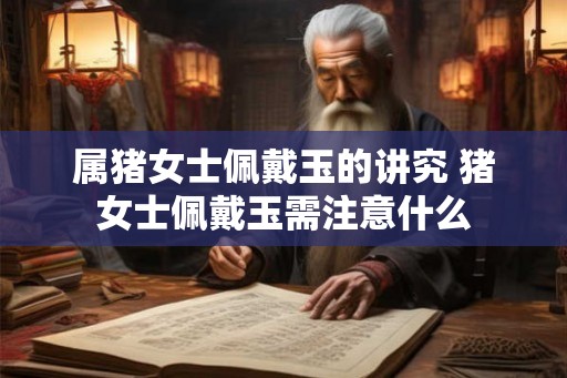 属猪女士佩戴玉的讲究 猪女士佩戴玉需注意什么