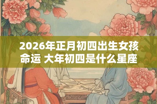 2026年正月初四出生女孩命运 大年初四是什么星座