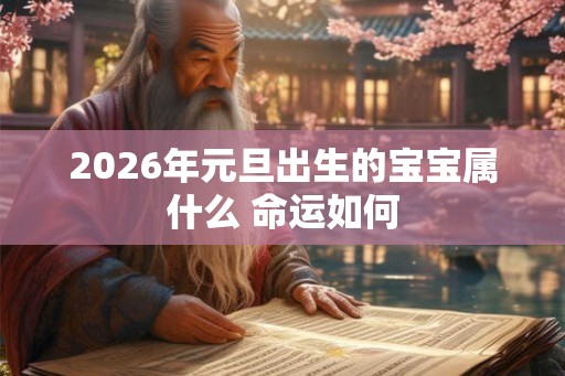 2026年元旦出生的宝宝属什么 命运如何