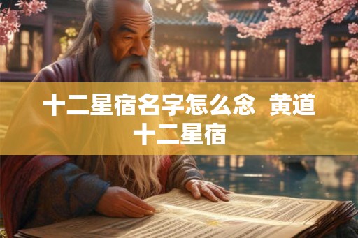 十二星宿名字怎么念  黄道十二星宿