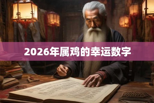 2026年属鸡的幸运数字