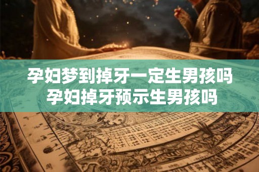 孕妇梦到掉牙一定生男孩吗 孕妇掉牙预示生男孩吗