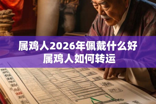 属鸡人2026年佩戴什么好 属鸡人如何转运