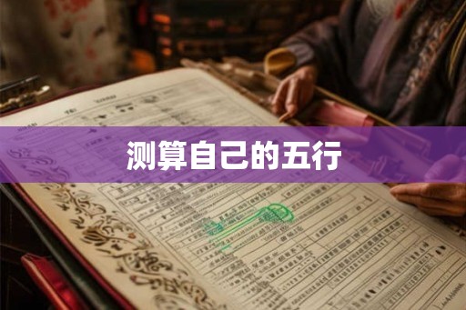 测算自己的五行