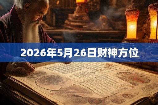 2026年5月26日财神方位