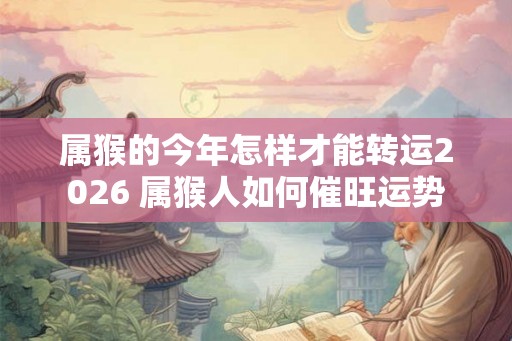 属猴的今年怎样才能转运2026 属猴人如何催旺运势