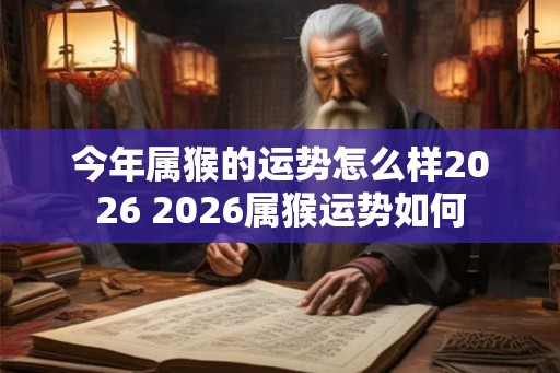 今年属猴的运势怎么样2026 2026属猴运势如何