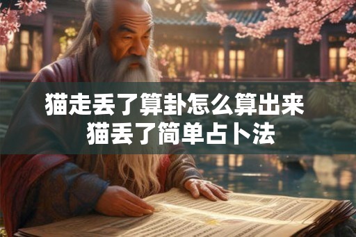 猫走丢了算卦怎么算出来  猫丢了简单占卜法