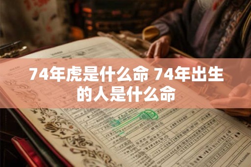74年虎是什么命 74年出生的人是什么命