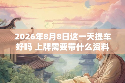 2026年8月8日这一天提车好吗 上牌需要带什么资料 2026年8月8日这一天提车好吗 上牌需要带什么资料
