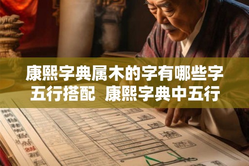 康熙字典属木的字有哪些字五行搭配  康熙字典中五行属木的字