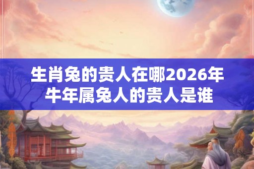 生肖兔的贵人在哪2026年 牛年属兔人的贵人是谁