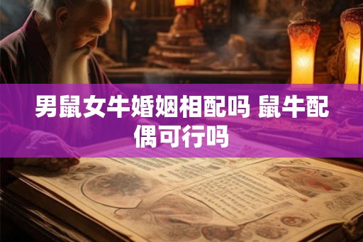 男鼠女牛婚姻相配吗 鼠牛配偶可行吗