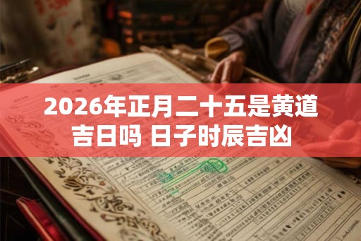 2026年正月二十五是黄道吉日吗 日子时辰吉凶 2026年正月二十五是黄道吉日吗 日子时辰吉凶