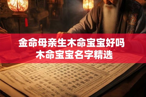 金命母亲生木命宝宝好吗  木命宝宝名字精选