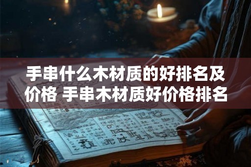 手串什么木材质的好排名及价格 手串木材质好价格排名