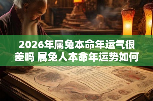 2026年属兔本命年运气很差吗 属兔人本命年运势如何
