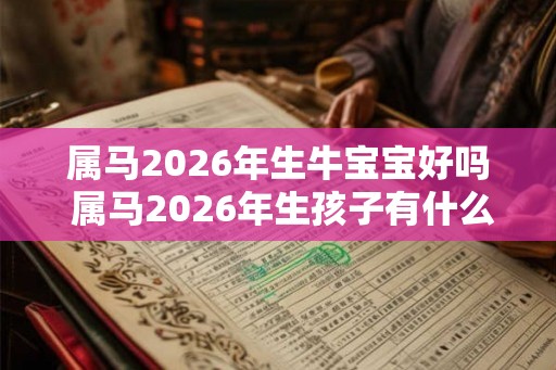 属马2026年生牛宝宝好吗 属马2026年生孩子有什么影响